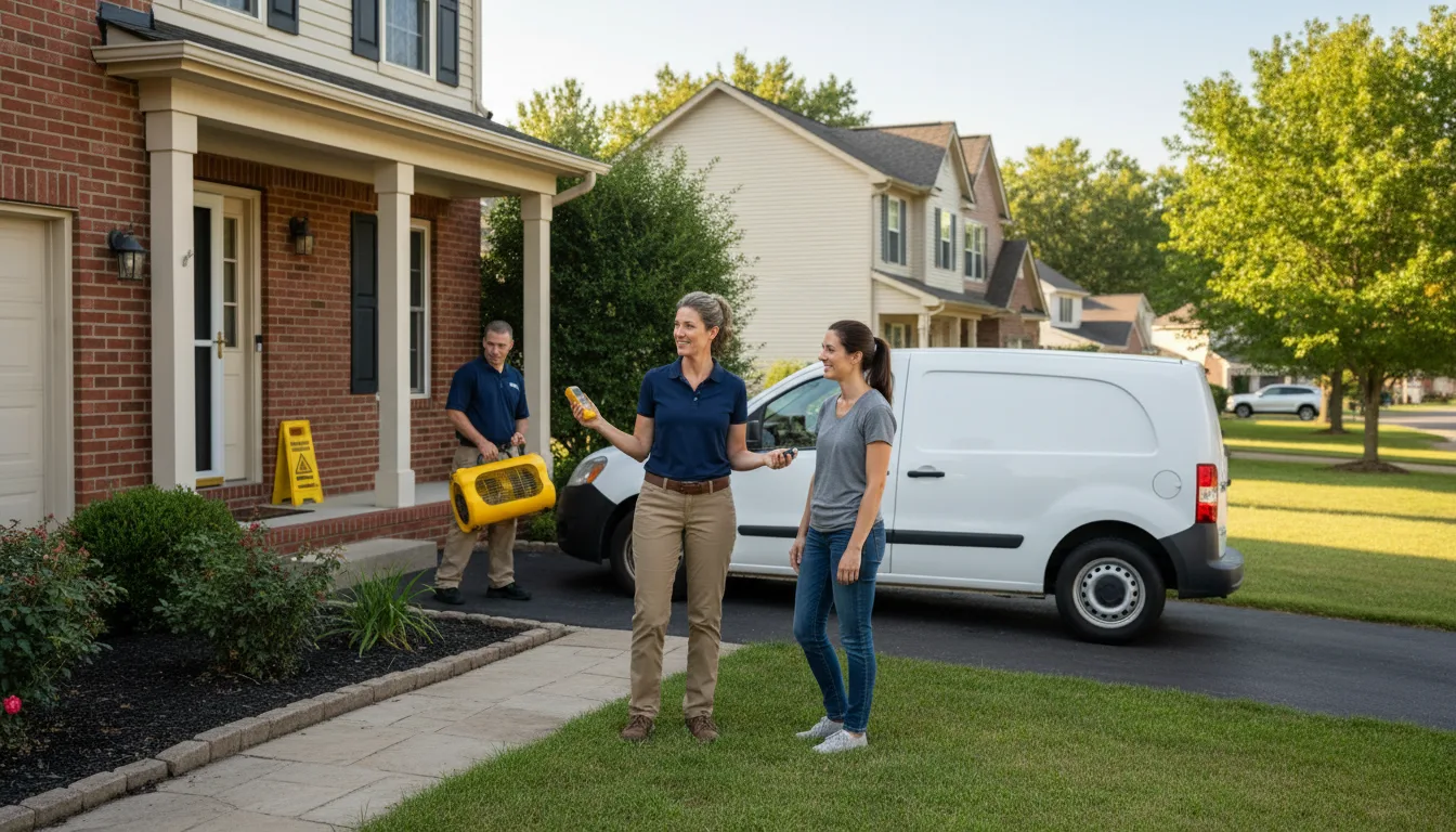 Residential water damage restoration in Garden Valley, CA